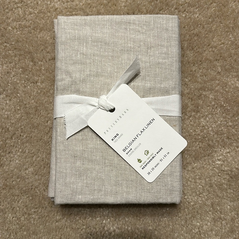 Belgian Flax Linen King Sham